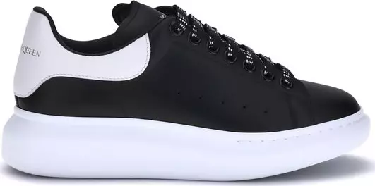 Black Calf Leather Bos Taurus Platform Sneakers