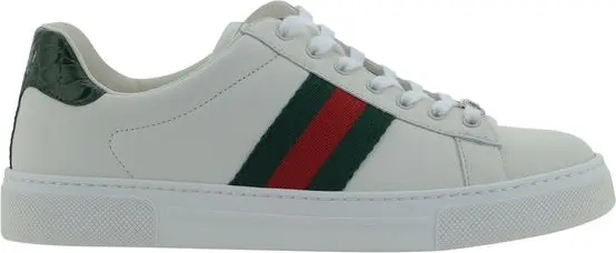 White Calf Leather Bos Taurus Low Top Sneakers