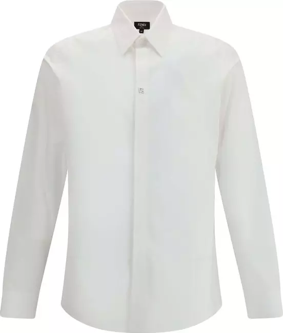White Cotton Dress Shirt