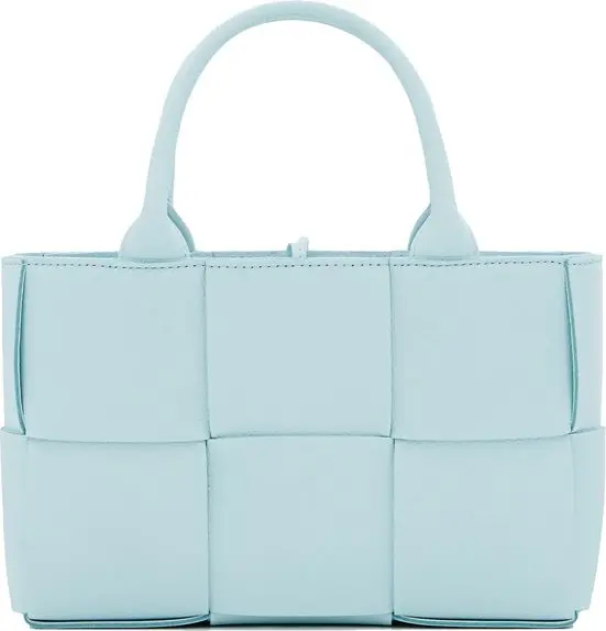 Blue Lamb Leather Tote Bag