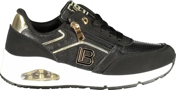 Black Polyester Women Sneaker