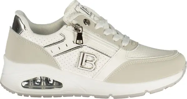 Bianco Poliestere Women Sneaker