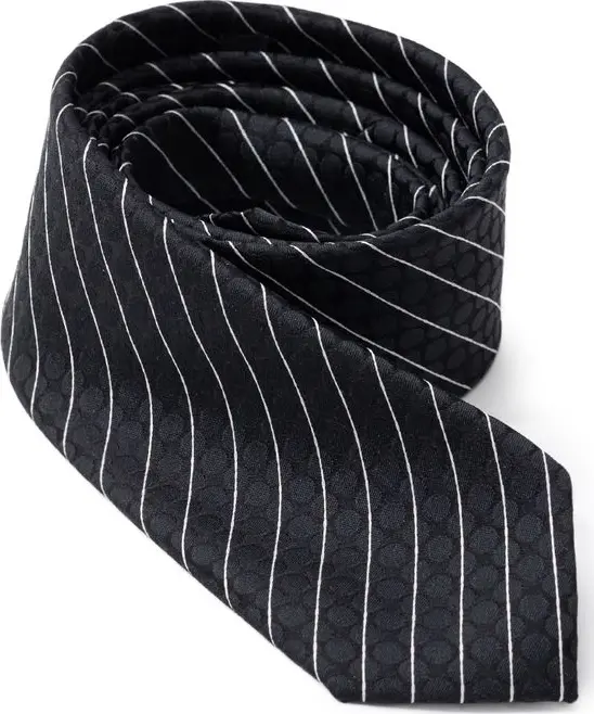 Black Polyester Tie