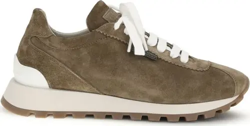 Brown Calf Leather Bos Taurus Platform Sneakers