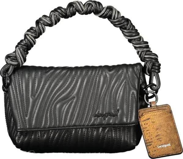 Ecru Polyurethane Women's Handbag