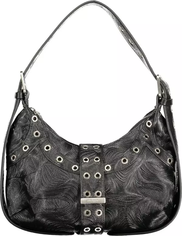 Black Polyurethane Women's Mini Bag