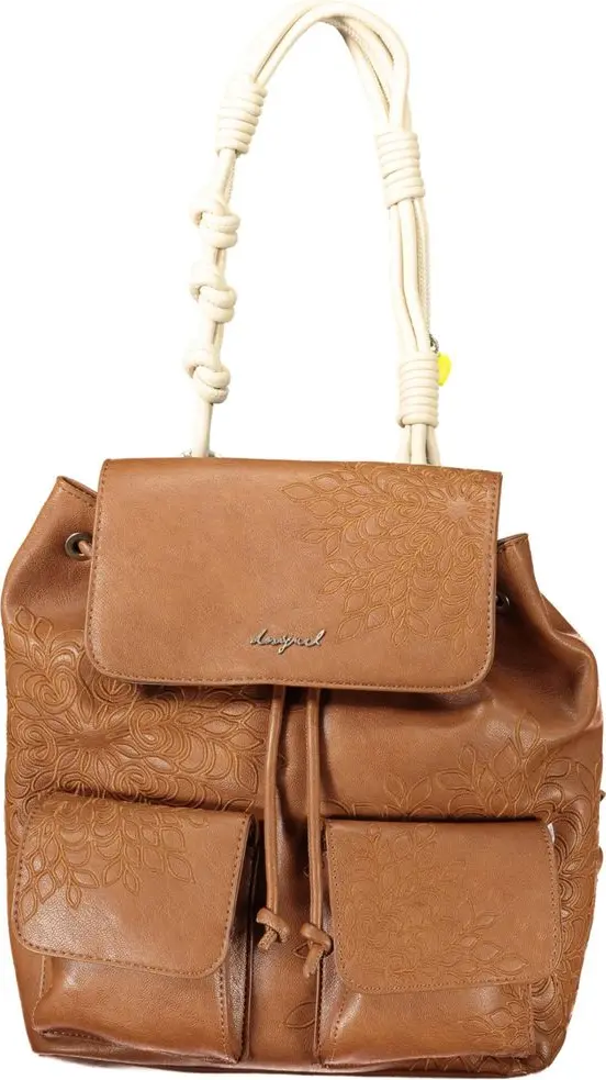Marrone Poliuretano Women Backpack