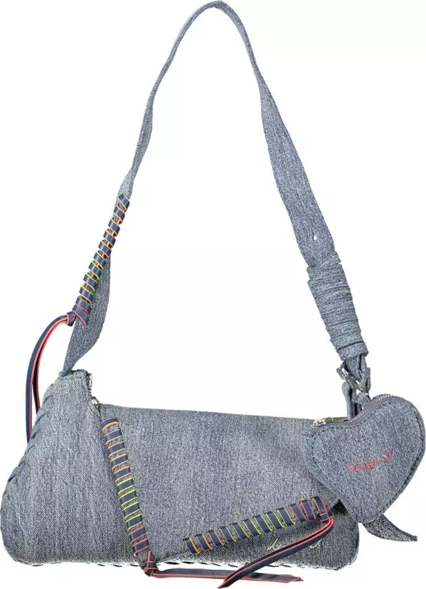 Azzurro Cotton Women Shoulder Bag