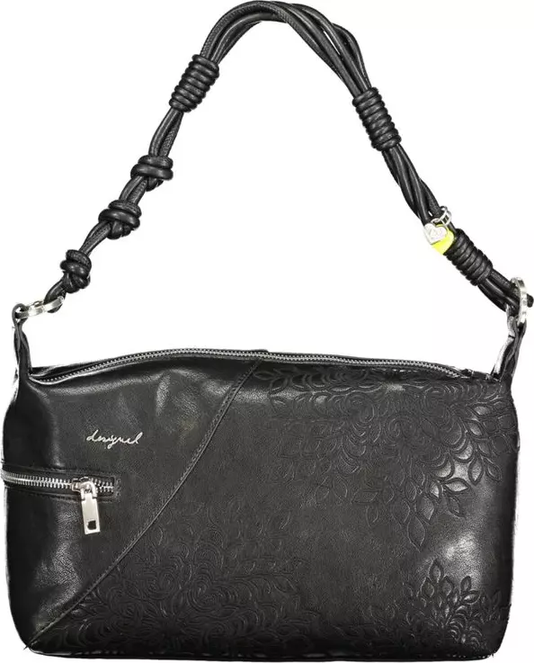 Black Polyurethane Women's Handbag