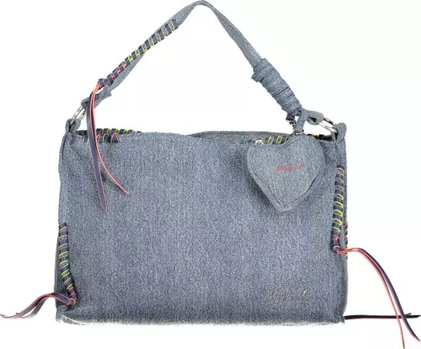Azzurro Cotton Women Handbag