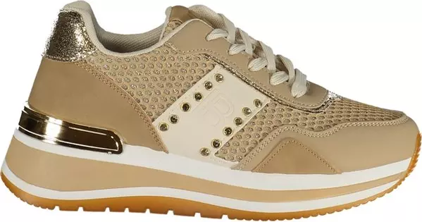 Beige Polyurethane Woman Sneaker