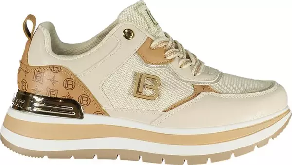 Beige Polyurethane Women Sneaker