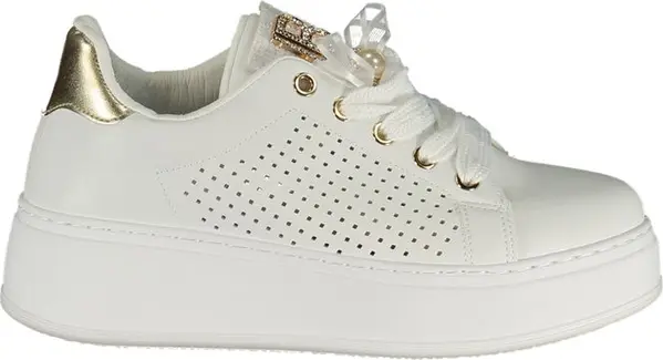 Bianco Polyurethane Women Sneaker