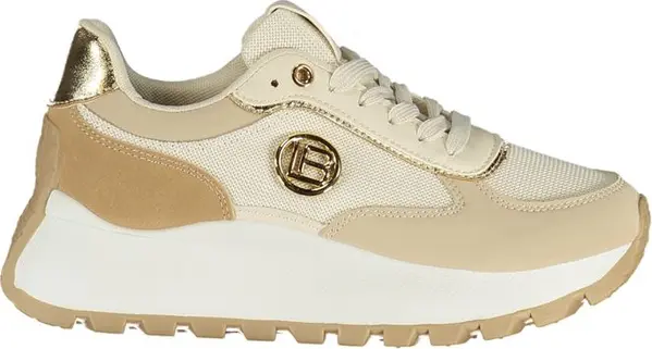 Black Polyester Women Sneaker