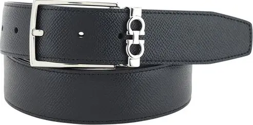 Black Calf Leather Bos Taurus Belt