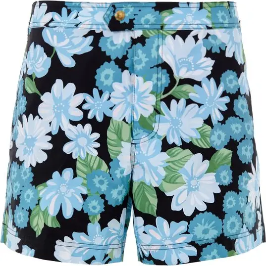 Blue Polyamide Swim Shorts