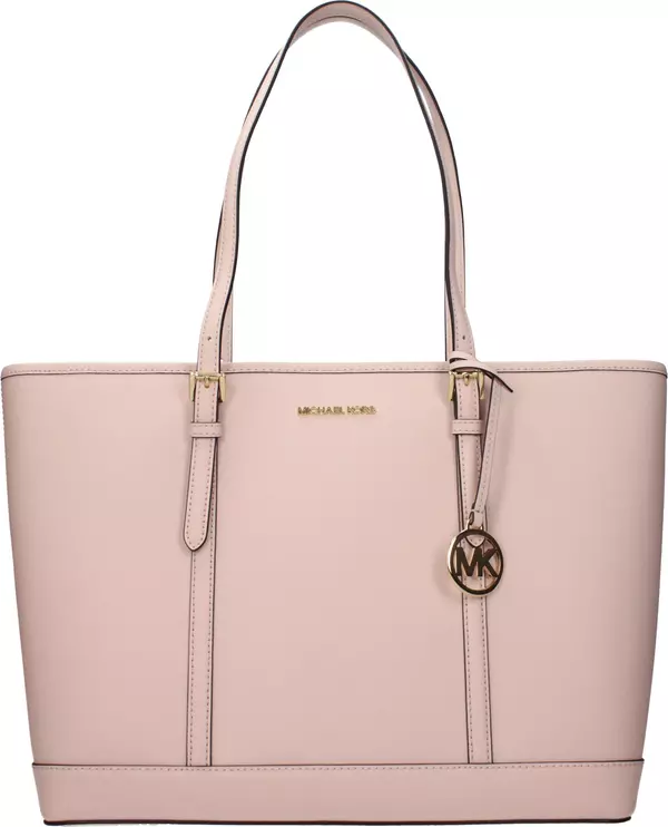 Pink Leather Shoulder Bag
