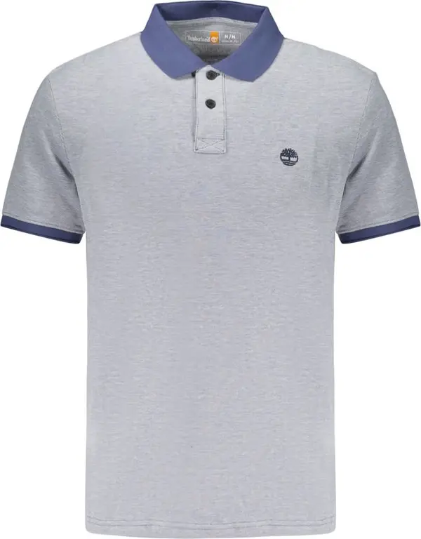 Blue Cotton Men's Polo Shirt