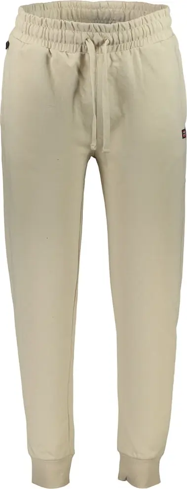 Beige Cotton Men's Sweatpants