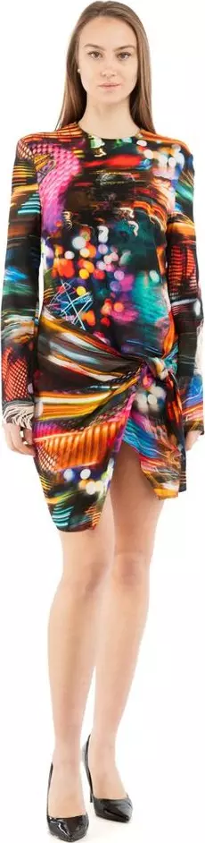 Multicolor Viscose Casual Dress
