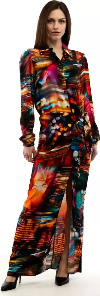 Multicolor Viscose Casual Dress