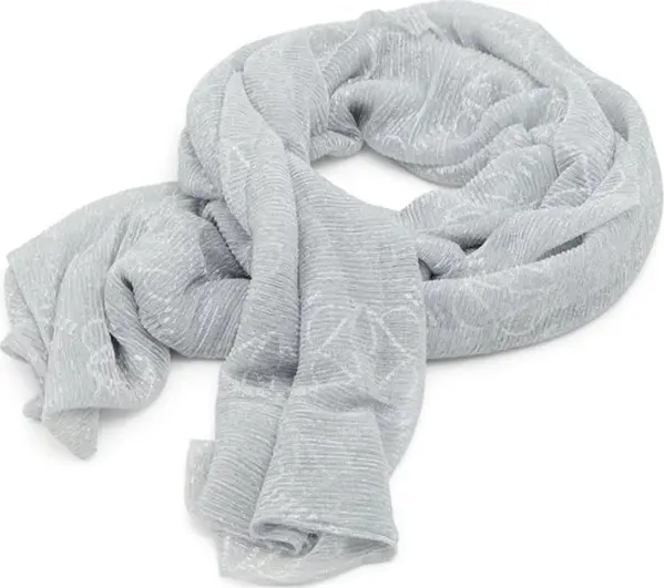 Silver Polyacrylic Foulard