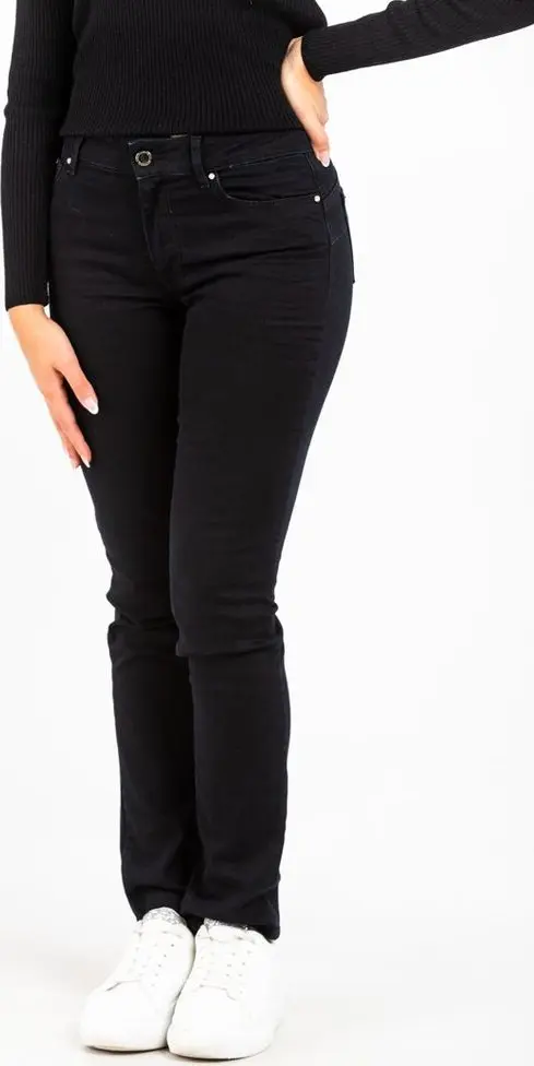 Black Cotton Slim Fit Jeans