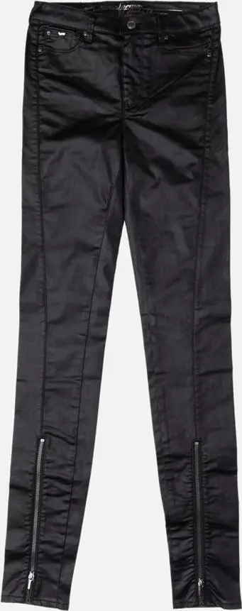 Black Cotton Skinny Jeans