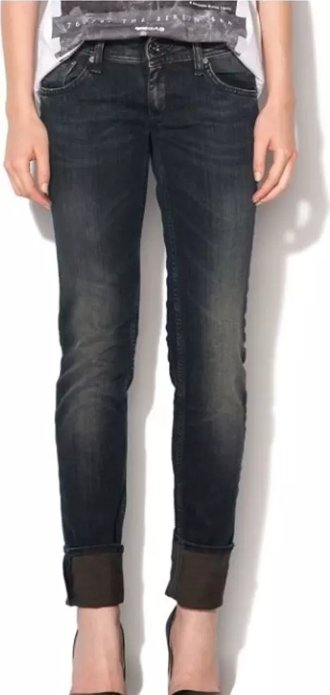 Multicolor Cotton Skinny Jeans