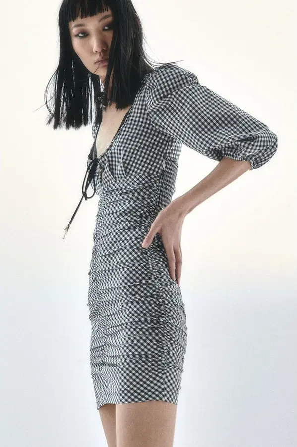 Bicolor Cotton Casual Dress