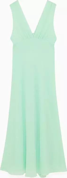 Green Polyester Casual Dress