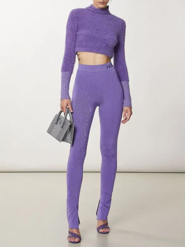 Purple Lyocell Leggings