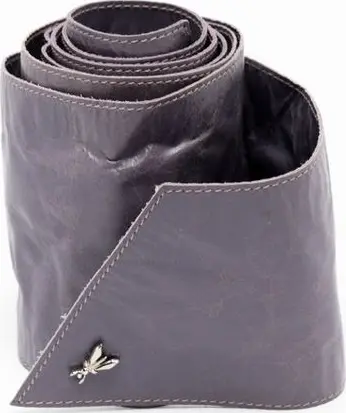 Purple Leather Belt