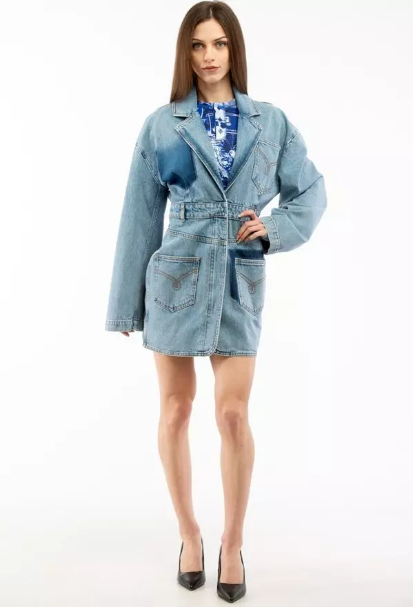Multicolor Cotton Denim Jacket