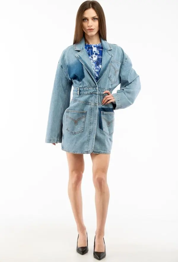 Multicolor Cotton Denim Jacket
