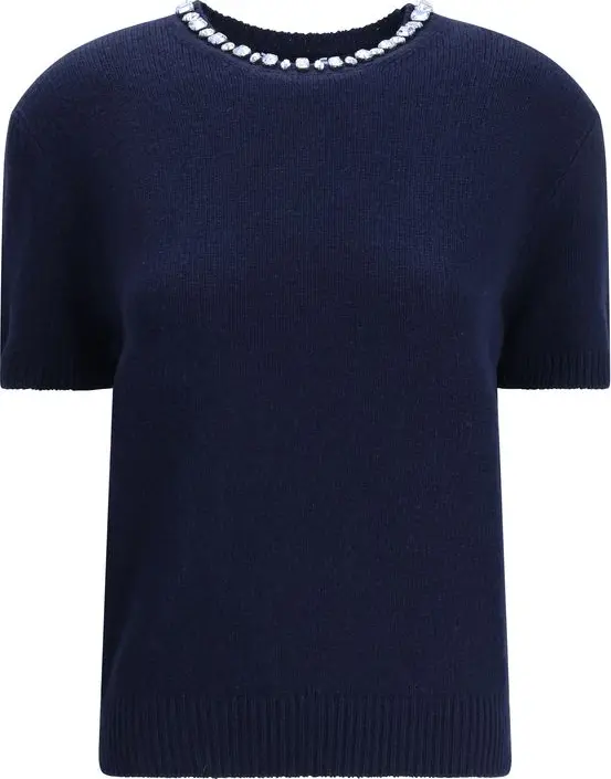 Blue Wool Sweatshirt