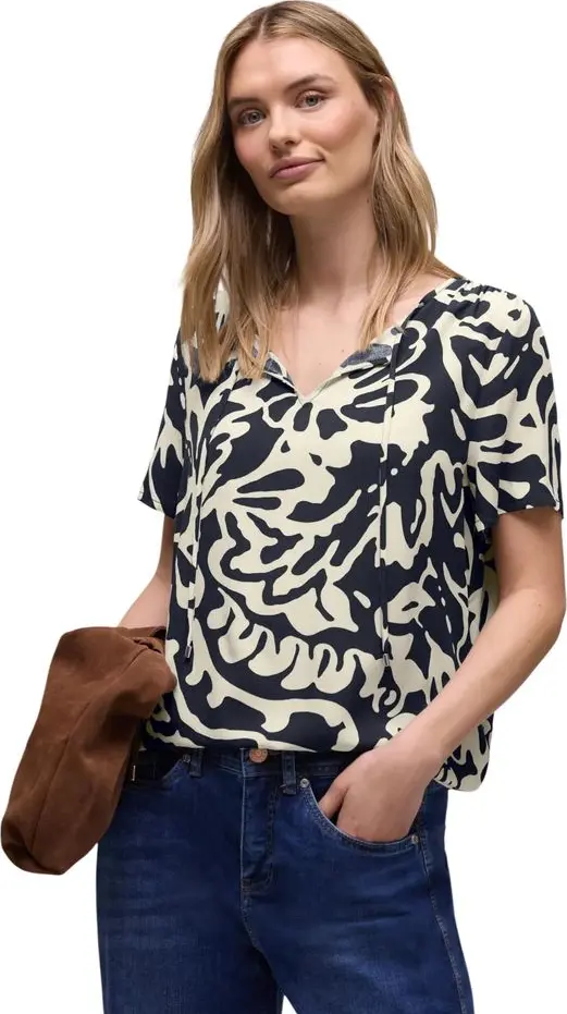 Blue Viscose Blouse
