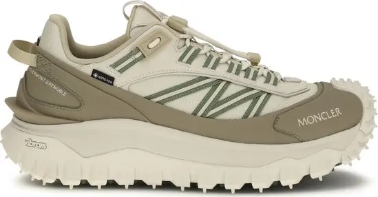 Beige Polyamide Athletic Sneakers