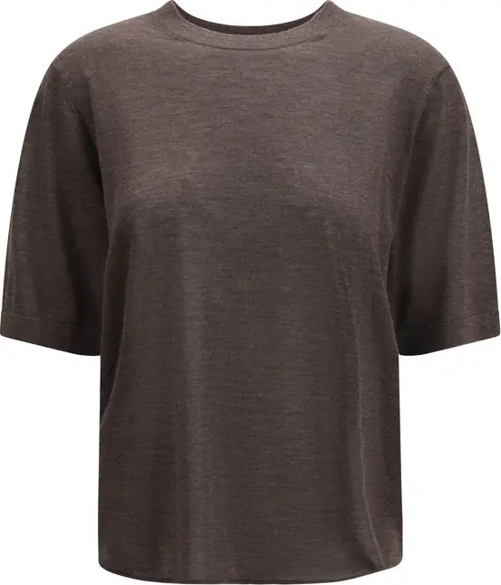 Brown Cashmere T-Shirt