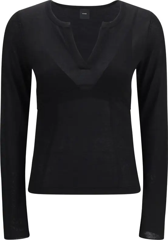 Black Viscose Sweatshirt