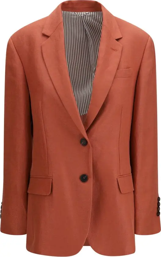 Multicolor Linen Blazer