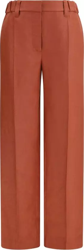 Multicolor Linen Casual Pants