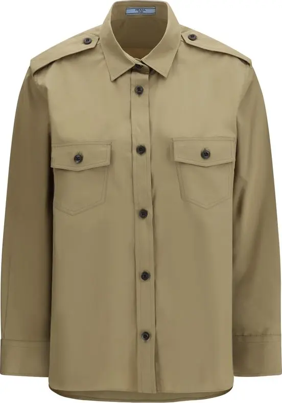 Beige Cotton Shirt