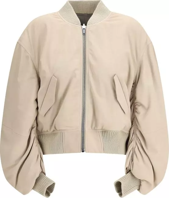 Beige Lamb Ovis Aries Aries Bomber