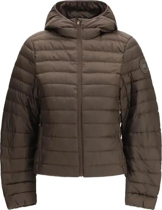 Brown Recycled Polyester Full-Length Jacket