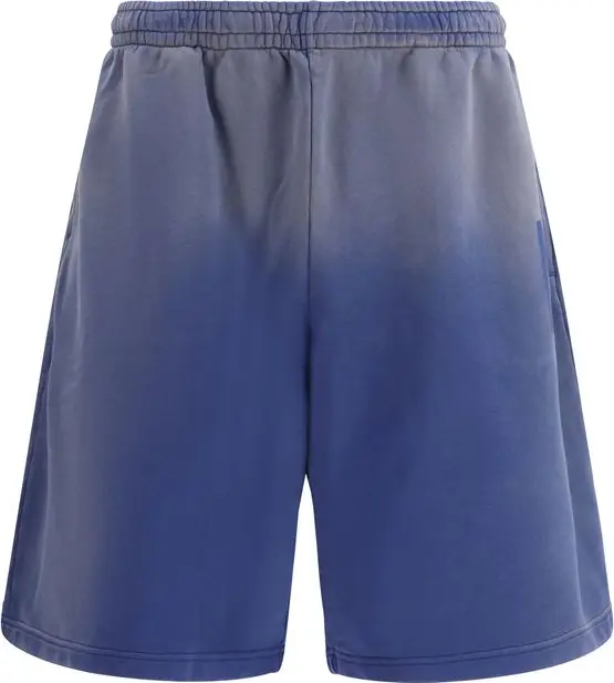 Blue Cotton Bermuda Shorts