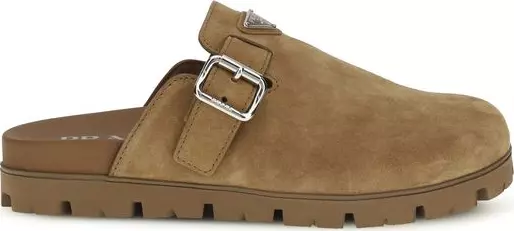 Beige Calf Leather Bos Taurus Mules