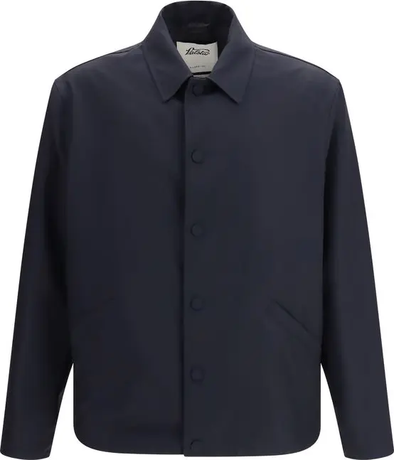 Blue Wool Oves Aries Full-Length Jacket
