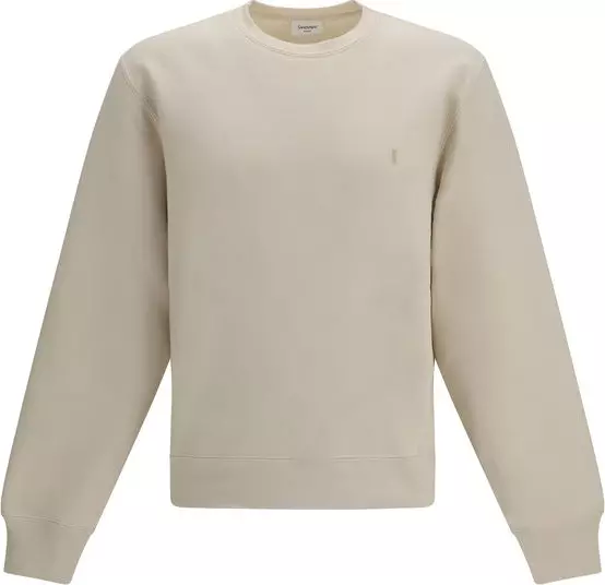 Beige Cotton Sweatshirt