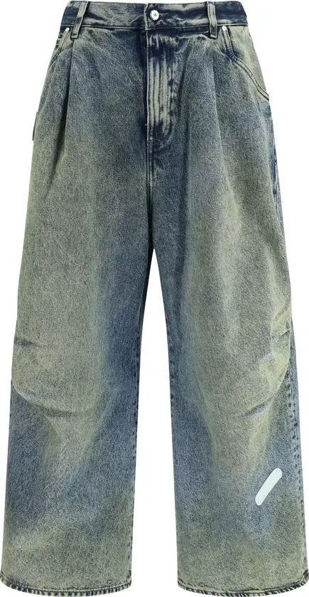 Blue Cotton Relaxed Fit Jeans